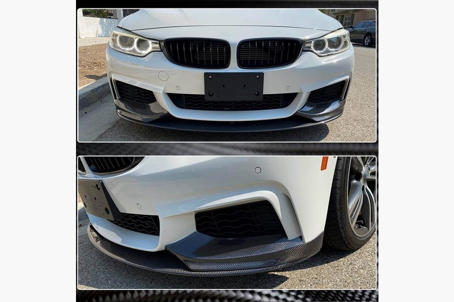BMW 4-sarja F32/F33/F36 2012–2020 Etupuskurin lip spoiler Carbon V4 (M-Sport) Kuva 4