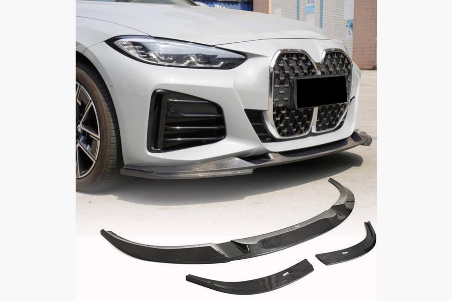 BMW 4-sarja G22/23/26 2020– Etupuskurin lip spoiler Lip V2 (G26 M-Sport, hiilikuitu) Image