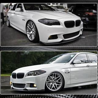 Etupuskurin lip-spoileri Lip V2 (F10 M-Sport, hiilikuitu) BMW 5-sarja F10/F11 2010–2016 kuva 4