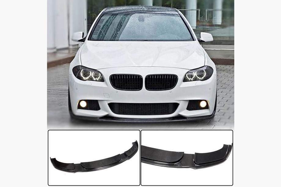 BMW 5-sarja F10/F11 2010–2016 Etupuskurin lip-spoileri Lip V2 (F10 M-Sport, hiilikuitu) Kuva 1