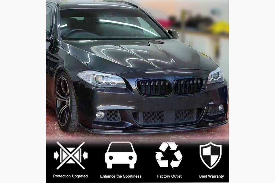 BMW 5-sarja F10/F11 2010–2016 Etupuskurin lip-spoileri Lip V2 (F10 M-Sport, hiilikuitu) Kuva 2