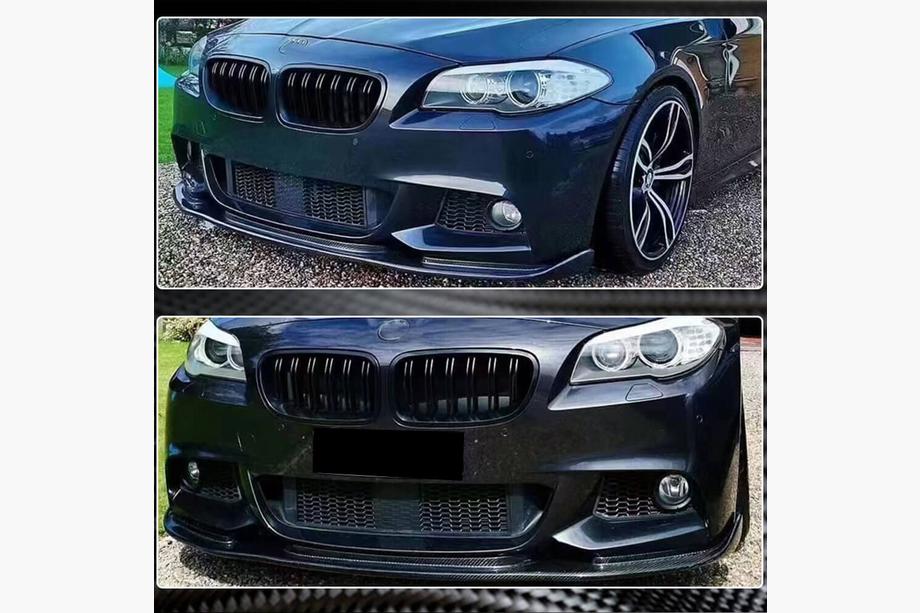 BMW 5-sarja F10/F11 2010–2016 Etupuskurin lip-spoileri Lip V2 (F10 M-Sport, hiilikuitu) Kuva 3