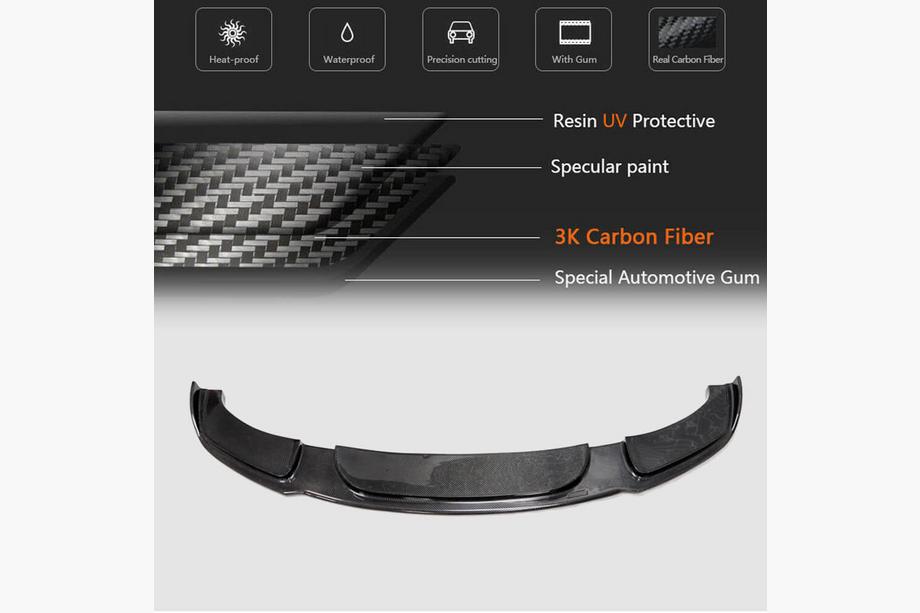 BMW 5-sarja F10/F11 2010–2016 Etupuskurin lip-spoileri Lip V2 (F10 M-Sport, hiilikuitu) Kuva 5