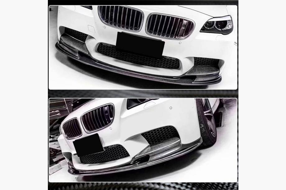 BMW 5-sarja F10/F11 2010–2016 Etu puskurin lip-spoileri Lip V2 (F10 M5, Carbon) Kuva 3
