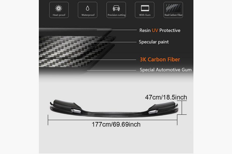 BMW 5-sarja F10/F11 2010–2016 Etu puskurin lip-spoileri Lip V2 (F10 M5, Carbon) Kuva 4