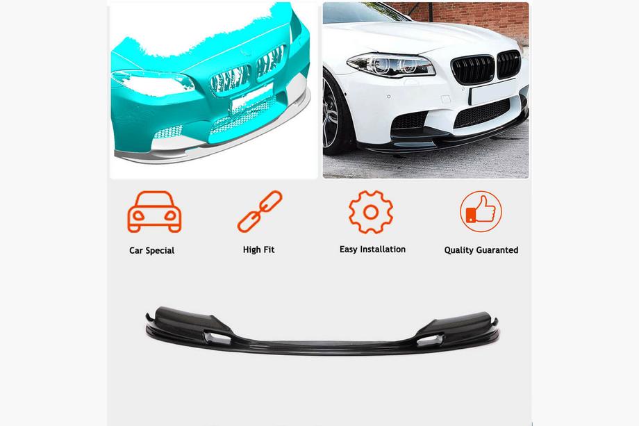 BMW 5-sarja F10/F11 2010–2016 Etu puskurin lip-spoileri Lip V2 (F10 M5, Carbon) Kuva 5