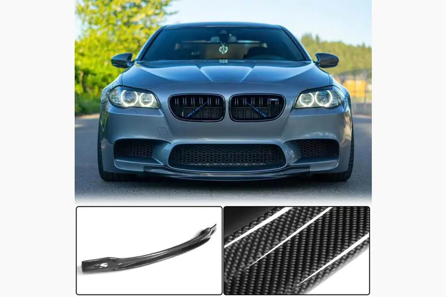 BMW 5-sarja F10/F11 2010–2016 Etupuskurin lip-spoileri Lip V4 (F10 M5, hiilikuitu) Image