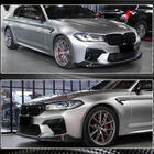 BMW 5-sarja G30/G31 2017–2023 Etupuskurin lip-spoileri Lip V1 (M5 F90 2020-2024, hiilikuitu) kuva 5