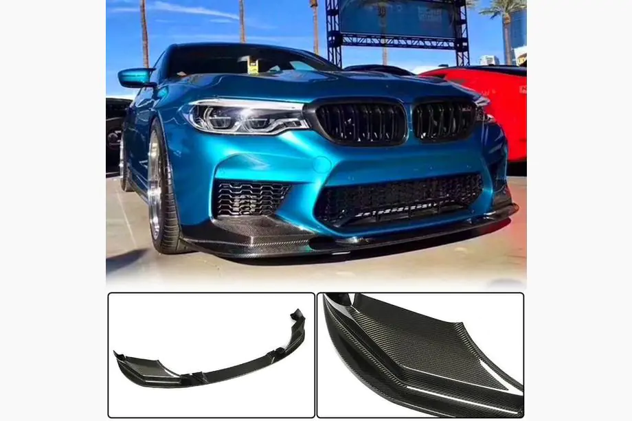 BMW 5-sarja G30/G31 2017–2023 Etupuskurin lip spoiler Lip V1 (M5 F90 2017-2020, hiilikuitu) Image