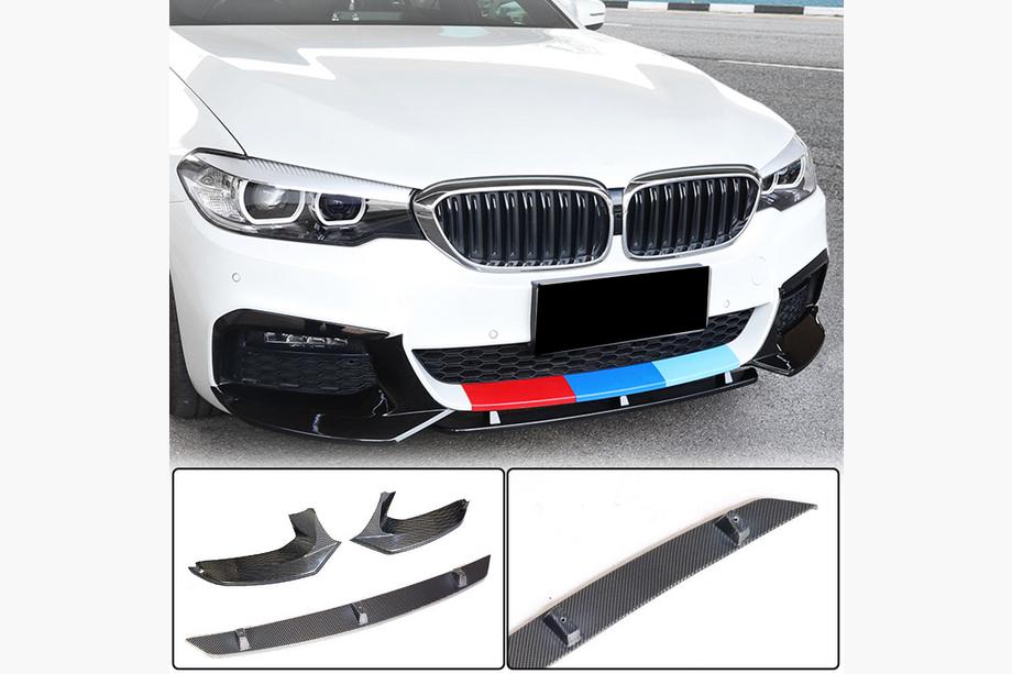 BMW 5-sarja G30/G31 2017–2023 Etupuskurin lip-spoileri Lip V5 (M-Sport 2017-2020, hiilikuitu) Kuva 1