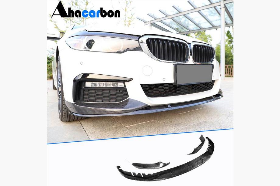 BMW 5-sarja G30/G31 2017–2023 Etupuskurin lipspoileri Lip V6 (M-Sport 2017-2020, hiilikuitu) Kuva 1