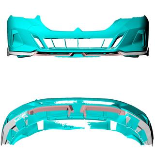 Etupuskurin lip-spoileri Lip (M-Sport, hiilikuitu) BMW 5/i5 -sarja G60/G60E/G61 2023– kuva 3