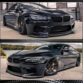 Etupuskurin lip-spoileri Lip V1 (M6, hiilikuitu) BMW 6-sarja F12/F13/F06 2011–2018 kuva 4