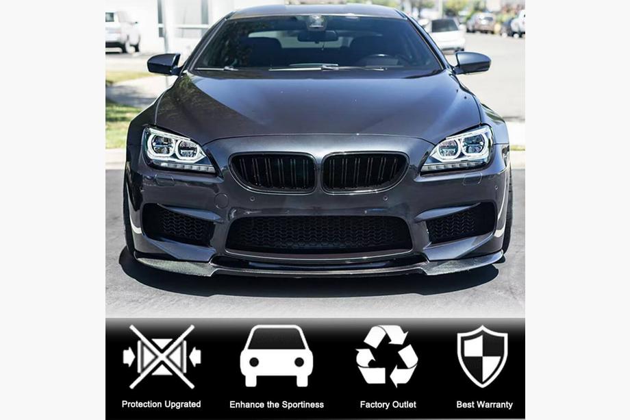 BMW 6-sarja F12/F13/F06 2011–2018 Etupuskurin lip spoilari FRP V3 Kuva 3