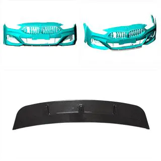 Etupuskurin lip-spoileri Lip V4 (M-Sport, hiilikuitu) kuva 2
