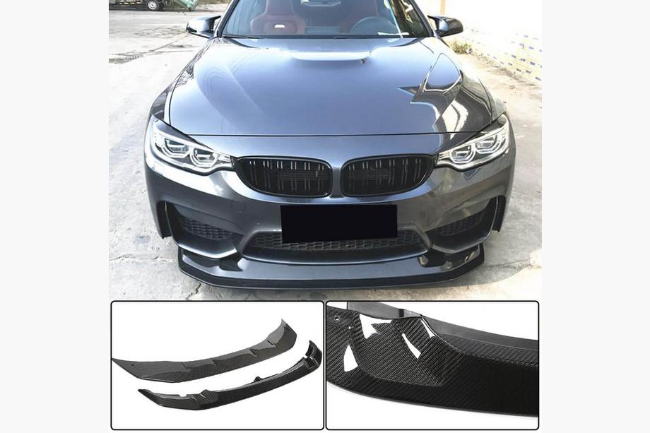 BMW 3-sarja F30/F31 2012–2019 Etupuskurin lip-spoileri Lip V3 (F80, hiilikuitu) Image