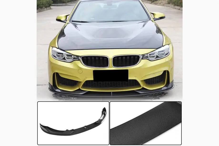 BMW 4-sarja F32/F33/F36 2012–2020 Etuhelma etupuskuriin Lip V3 (F82/F83, hiilikuitu) Image