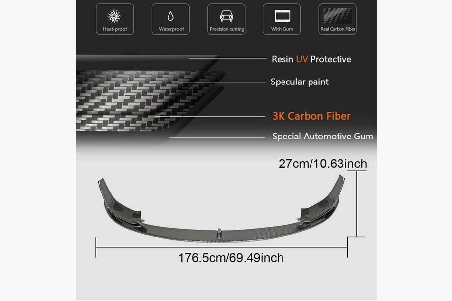 BMW 3-sarja F30/F31 2012–2019 Etuhelma etupuskuriin FRP V16 (F80) Kuva 5