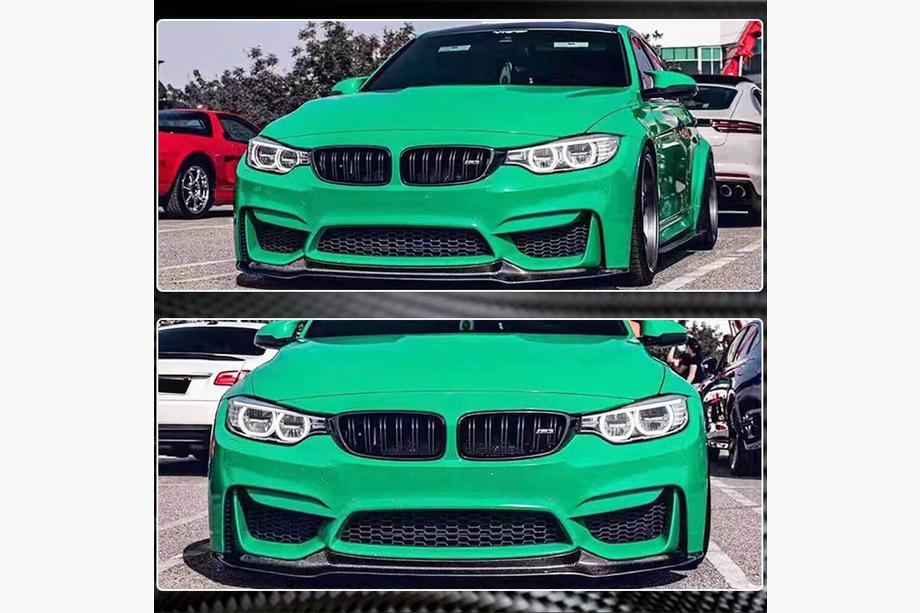BMW 3-sarja F30/F31 2012–2019 Etupuskurin lip spoileri FRP V17 (F80) Kuva 5