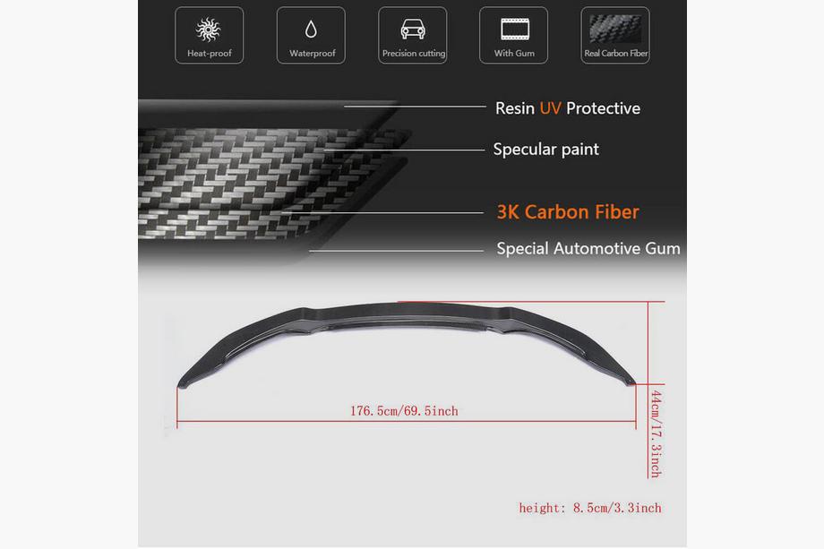 BMW 3-sarja F30/F31 2012–2019 Etupuskurin lip spoileri FRP V17 (F80) Kuva 6