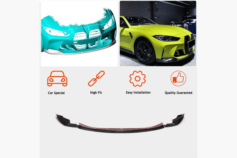 BMW 4-sarja G22/23/26 2020– Etupuskurin lipspoileri Lip V3 (G82/G83, hiilikuitu) Kuva 2