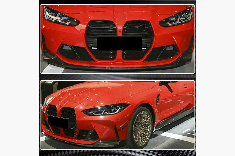 BMW 4-sarja G22/23/26 2020– Etupuskurin lipspoileri Lip V3 (G82/G83, hiilikuitu) Kuva 4
