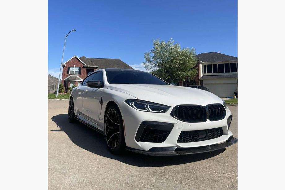 BMW 8-sarja G14/G15/G16 2018– Etupuskurin lip-spoileri (F91/F92/F93 M8, hiilikuitu) Kuva 3