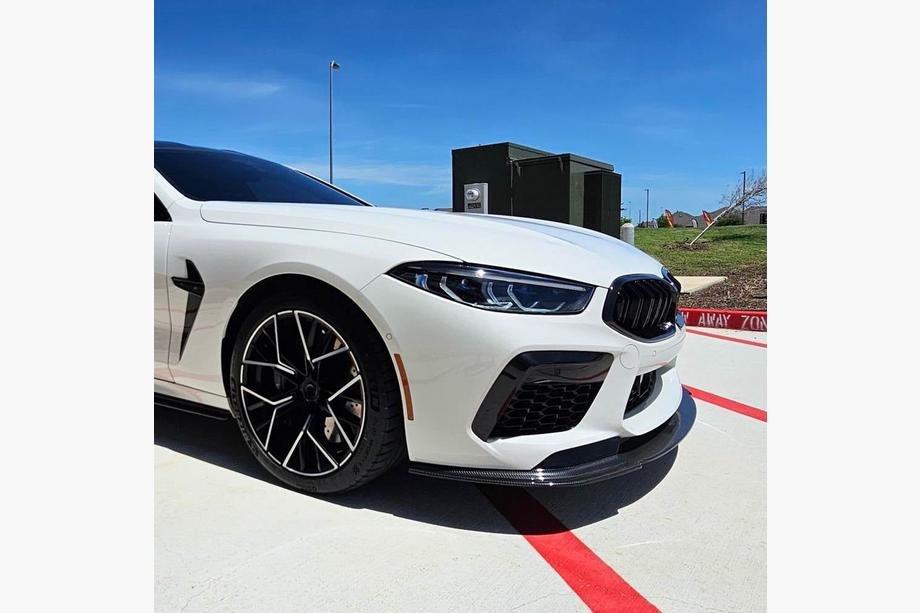 BMW 8-sarja G14/G15/G16 2018– Etupuskurin lip-spoileri (F91/F92/F93 M8, hiilikuitu) Kuva 4
