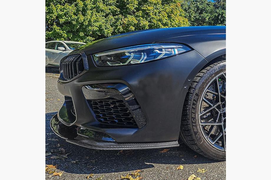 BMW 8-sarja G14/G15/G16 2018– Etupuskurin lip-spoileri (F91/F92/F93 M8, hiilikuitu) Kuva 5