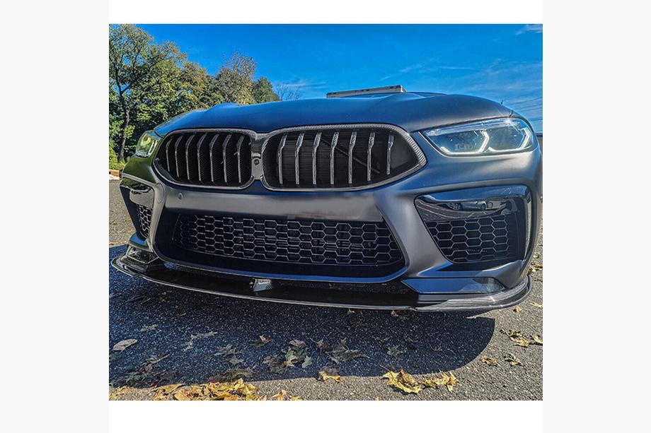 BMW 8-sarja G14/G15/G16 2018– Etupuskurin lip-spoileri (F91/F92/F93 M8, hiilikuitu) Kuva 6