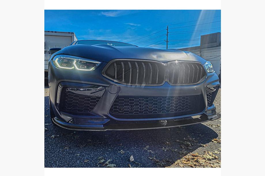 BMW 8-sarja G14/G15/G16 2018– Etupuskurin lip-spoileri (F91/F92/F93 M8, hiilikuitu) Kuva 7