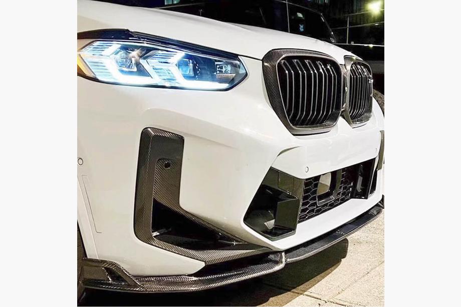 BMW X3 G01 2018– Etupuskurin lip-spoileri (F97 2022-2024, hiilikuitu) Image