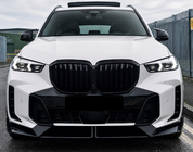 BMW X5 G05 2019–2026 Paradigm V-5 etupuskurin lipa (M-Sport 2023-, kiiltomusta) kuva 4