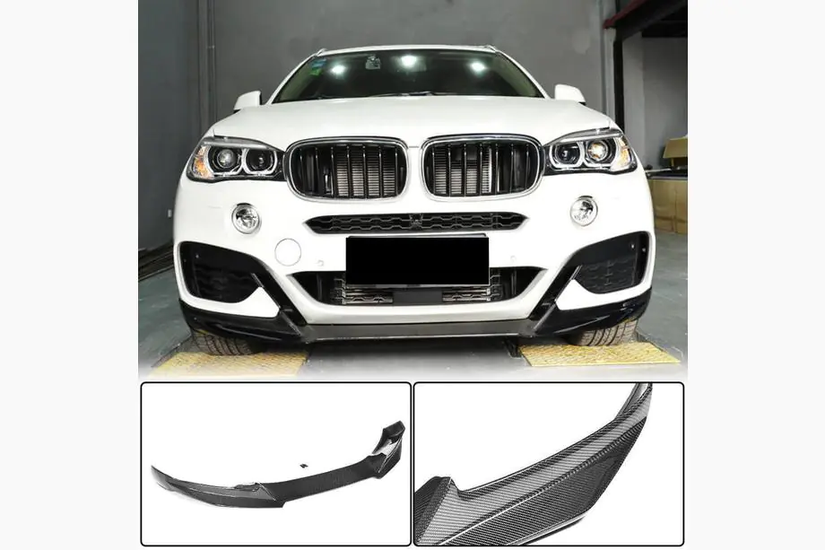 BMW X6 F16 2014–2019 Etupuskurin lip-spoileri Lip (M-Sport, hiilikuitu) Image