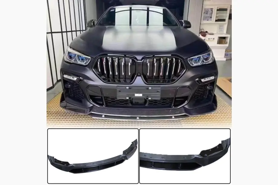 BMW X6 G06 2019–2027 Etupuskurin lip Spoileri (M-Sport 2018-2022, hiilikuitu) Image