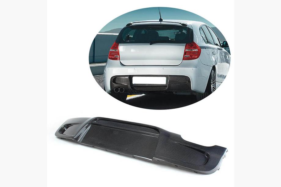 BMW 1-sarja E81/E82/E87/E88 2004–2011 Takapuskurin diffuusori V1 (E87 M-Sport, hiilikuitu) Image