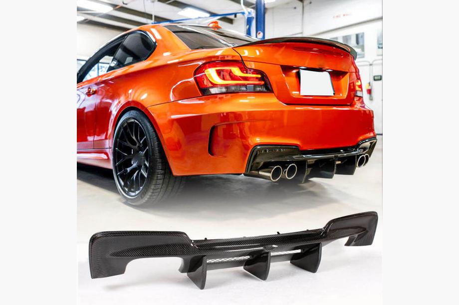 BMW 1-sarja E81/E82/E87/E88 2004–2011 Takapuskurin diffuusori (1M E82, hiilikuitu) Image
