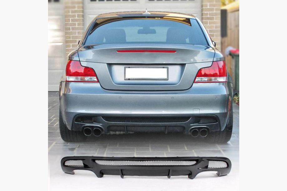 BMW 1-sarja E81/E82/E87/E88 2004–2011 Takapuskurin diffuusori V2 (E82/E88 M-Sport, hiilikuitu) Image