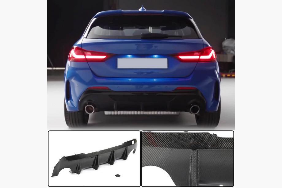 BMW 1-sarja F40 2019–2024 Takapuskurin diffuusori (M-Sport, hiilikuitu) Image