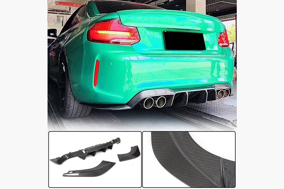 BMW 2-sarja F22/F23 2014–2021 Takapuskurin diffuusori V2 (F87 M2/M2C, hiilikuitu) Image