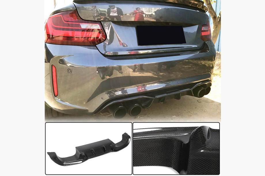 BMW 2-sarja F22/F23 2014–2021 Takapuskurin diffuusori V4 (F87 M2/M2С, hiilikuitu) Image
