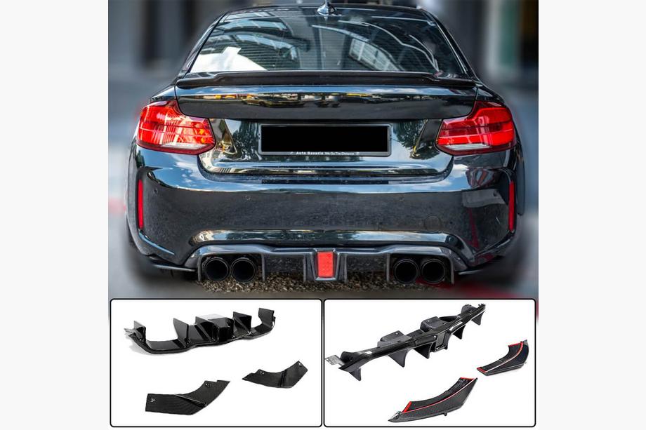 BMW 2-sarja F22/F23 2014–2021 V8 takapuskurin diffuusori (F87 M2/M2C, carbon) Image