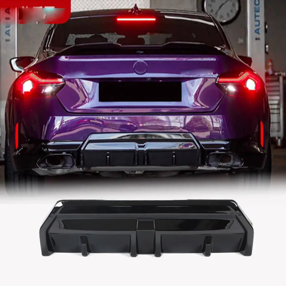 BMW 2-sarja G42 2021– Takapuskurin diffuusori Black ABS V1 (M Sport) Image