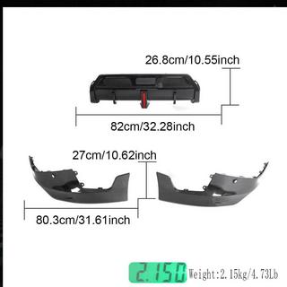Takapuskurin diffuusori V1 (M-Sport, hiilikuitu) BMW 2-sarja G42 2021– kuva 4