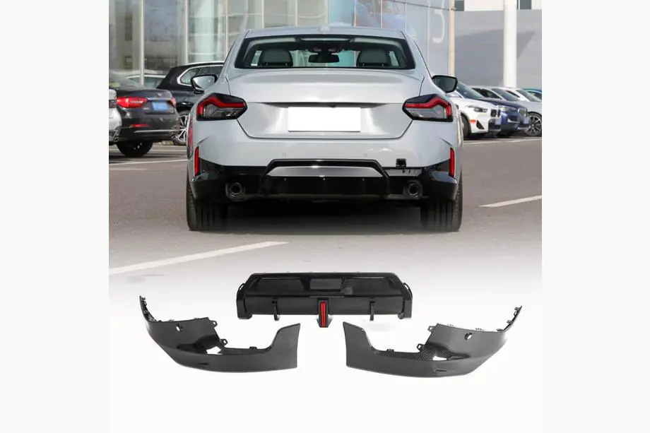BMW 2-sarja G42 2021– Takapuskurin diffuusori V1 (M-Sport, hiilikuitu) Image
