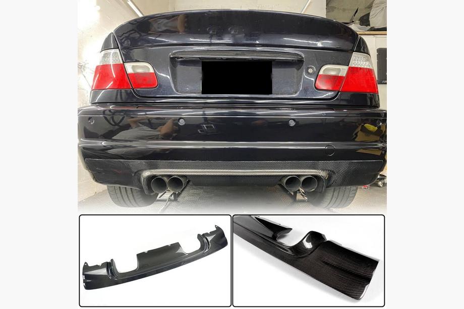 BMW 3-sarja E46 1998–2006 Takapuskurin diffuusori V1 (M3:lle, hiilikuitu) Image