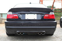 BMW 3-sarja E46 1998–2006 Takapuskurin diffuusori V3 (M3, hiilikuitu) kuva 3