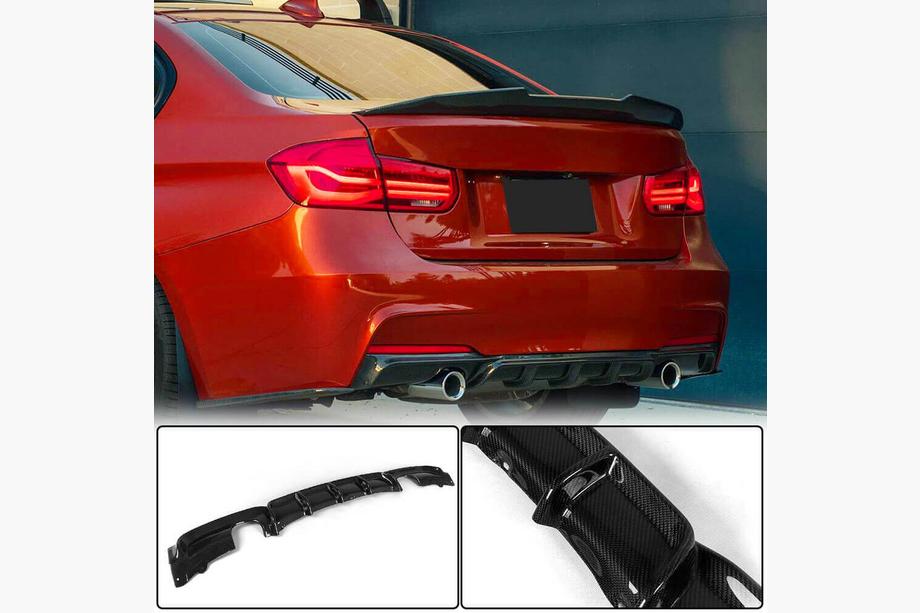 BMW 3-sarja F30/F31 2012–2019 Takapuskurin diffuusori, hiilikuitu V2 (M-Sport) Image