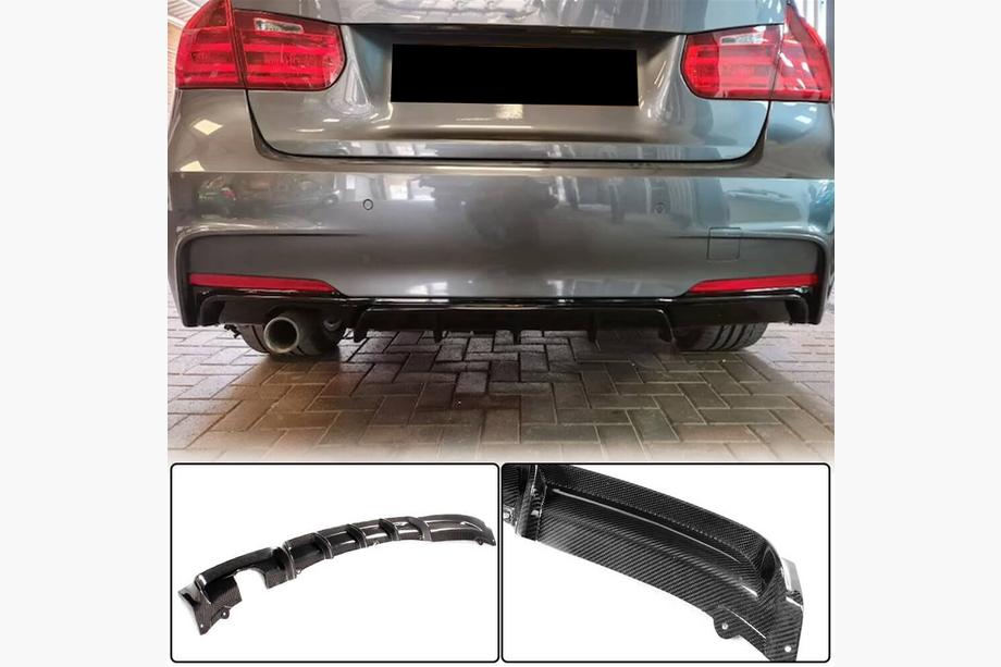 BMW 3-sarja F30/F31 2012–2019 Takapuskurin diffuusori V3 (F30 M-Sport, hiilikuitu) Image
