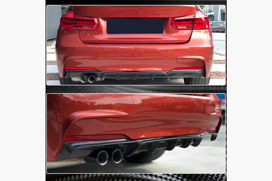 BMW 3-sarja F30/F31 2012–2019 ABS-takapuskurin diffuusori V7 (M-Sport) Kuva 3